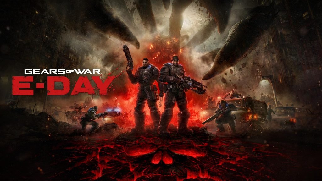 Gears of War E-Day com Marcus Fenix e Dominic Santiago